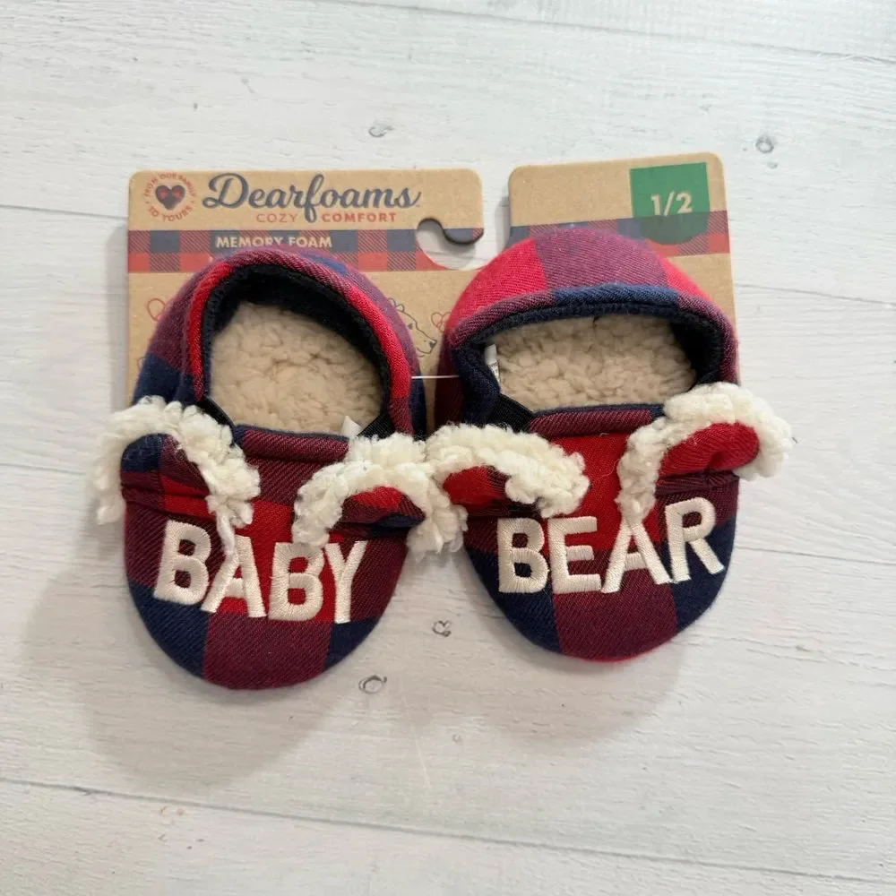 Dearforms baby‎ bear slippers baby size 1/2